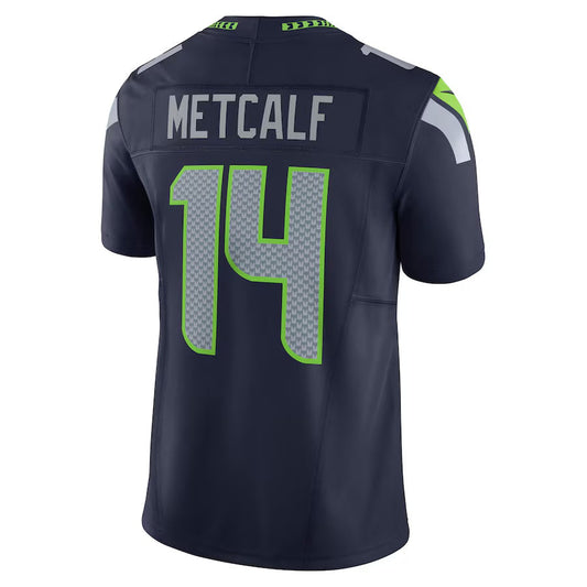 S.Seahawks #14 DK Metcalf College Navy 50th Season Vapor F.U.S.E. Limited American Football Jerseys
