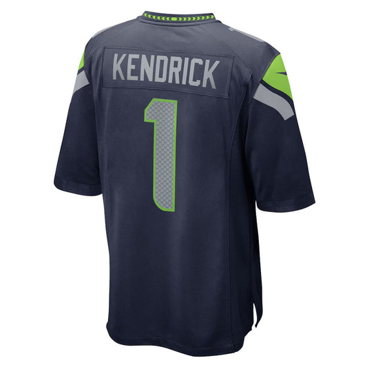 S.Seahawks #1 Derion Kendrick College Navy Team Game Stitched American Football Jerseys