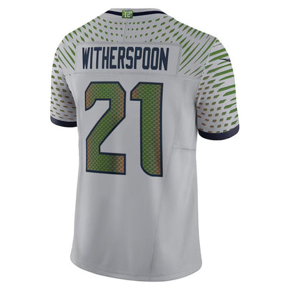 S.Seahawks #21 Devon Witherspoon 2025 Rivalries Collection Limited Jersey-FAM - Wolf Gray Stitched American Football Jersey-FAM