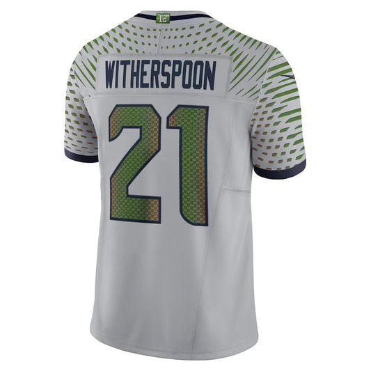 S.Seahawks #21 Devon Witherspoon 2025 Rivalries Collection Limited Jersey-FAM - Wolf Gray Stitched American Football Jersey-FAM