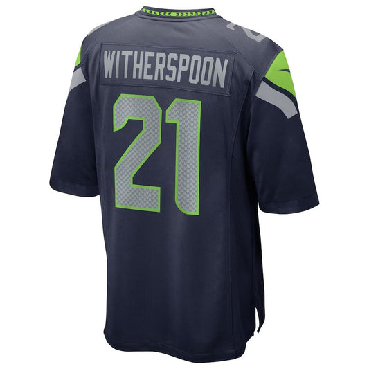 S.Seahawks #21 Devon Witherspoon College Navy Team 50th Season Game Stitched American Football Jerseys