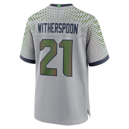 S.Seahawks #21 Devon Witherspoon 2025 Rivalries Collection Game Jersey-FAM - Wolf Gray Stitched American Football Jersey-FAM
