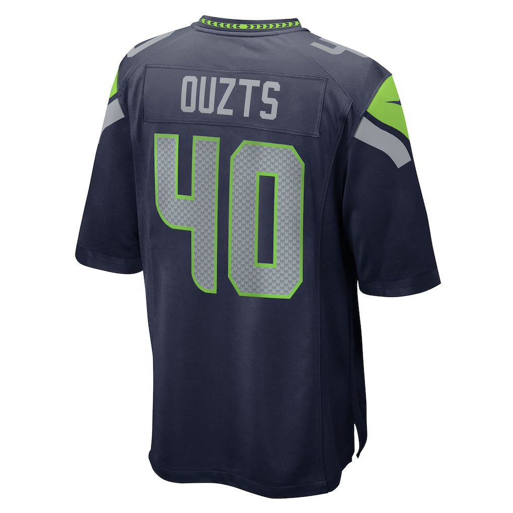 S.Seahawks #40 Robbie Ouzts College Navy Team Game Stitched American Football Jerseys