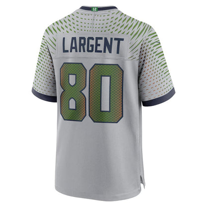 S.Seahawks #80 Steve Largent 2025 Rivalries Collection Retired Player Game Jersey-FAM - Wolf Gray Stitched American Football Jersey-FAM