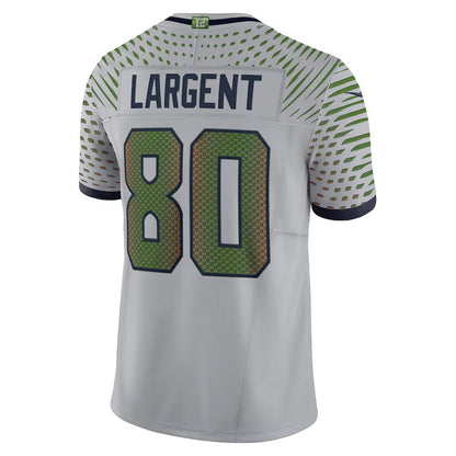 S.Seahawks #80 Steve Largent 2025 Rivalries Collection Retired Player Limited Jersey-FAM - Wolf Gray Stitched American Football Jersey-FAM