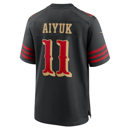 SF.49ers #11 Brandon Aiyuk 2025 Rivalries Collection Game Jersey-FAM - Black Stitched American Football Jersey-FAM