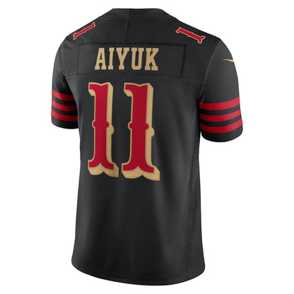 SF.49ers #11 Brandon Aiyuk 2025 Rivalries Collection Limited Jersey-FAM - Black Stitched American Football Jersey-FAM