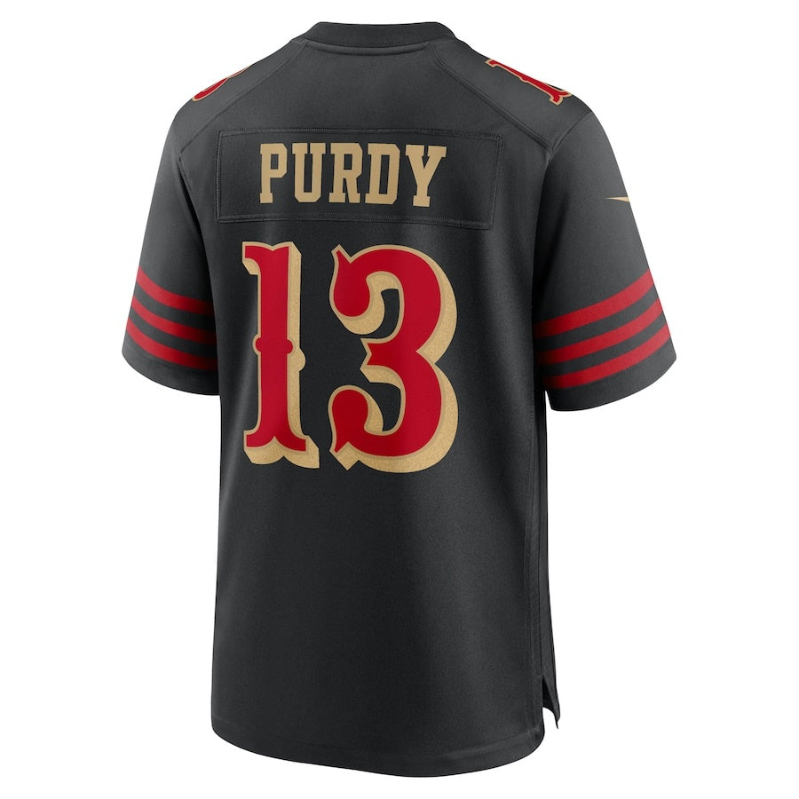 SF.49ers #13 Brock Purdy 2025 Rivalries Collection Game Jersey-FAM - Black Stitched American Football Jersey-FAM