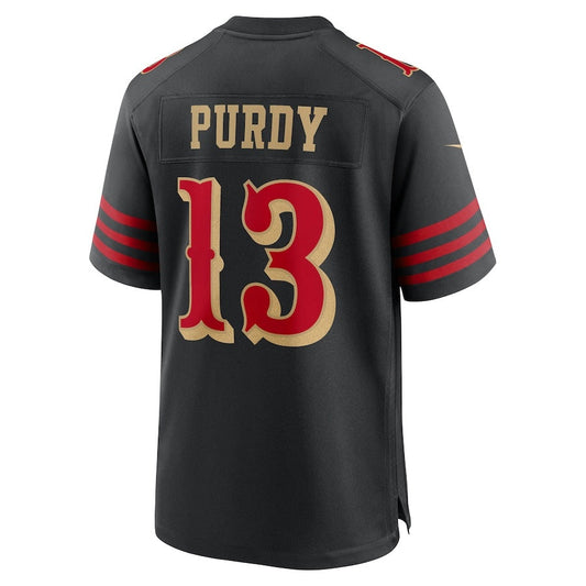 SF.49ers #13 Brock Purdy 2025 Rivalries Collection Game Jersey-FAM - Black Stitched American Football Jersey-FAM