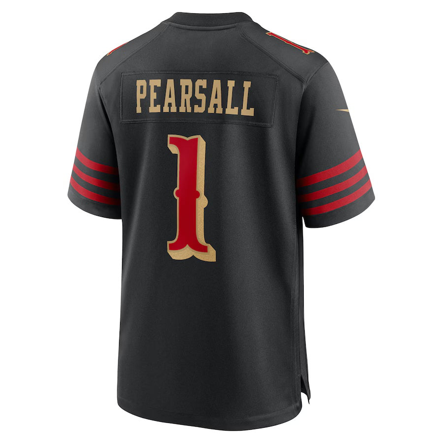 SF.49ers #1 Ricky Pearsall 2025 Rivalries Collection Game Jersey-FAM - Black Stitched American Football Jersey-FAM