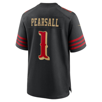SF.49ers #1 Ricky Pearsall 2025 Rivalries Collection Game Jersey-FAM - Black Stitched American Football Jersey-FAM