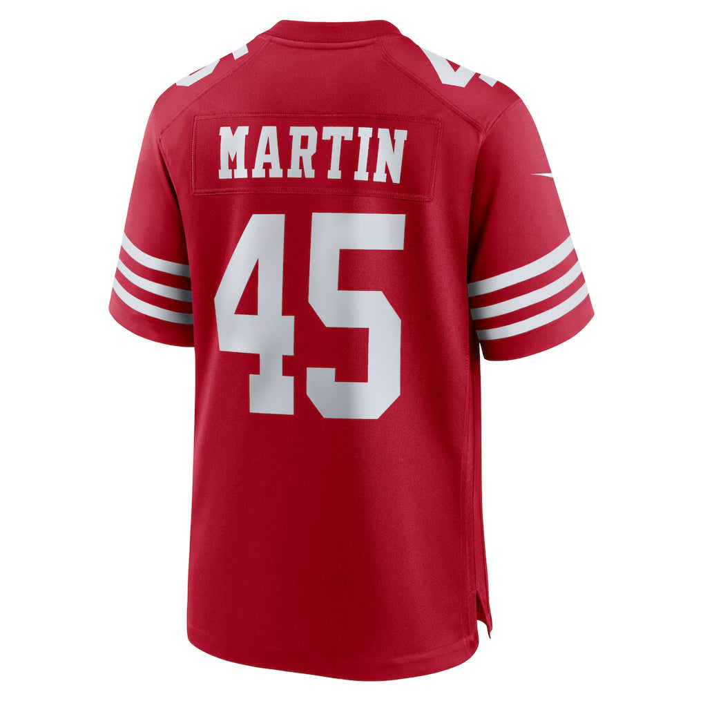 SF.49ers #45 Nick Martin Scarlet Team Game Stitched American Football Jerseys
