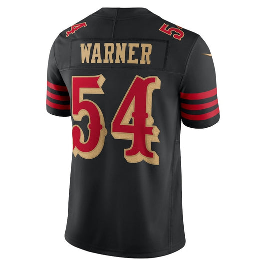 SF.49ers #54 Fred Warner 2025 Rivalries Collection Limited Jersey-FAM - Black Stitched American Football Jersey-FAM