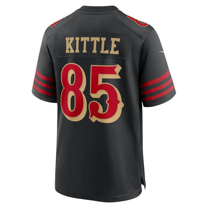 SF.49ers #85 George Kittle 2025 Rivalries Collection Game Jersey-FAM - Black Stitched American Football Jersey-FAM