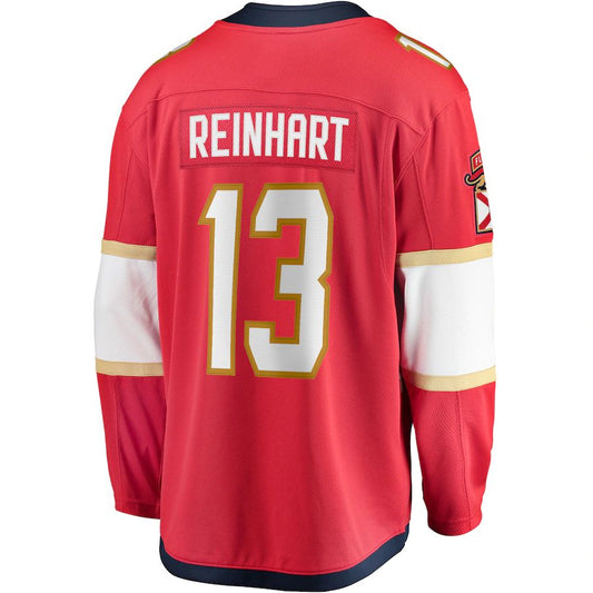 F.Panthers #13 Sam Reinhart Fanatics Branded Breakaway Player Jersey Red Stitched American Hockey Jerseys CROVYIE
