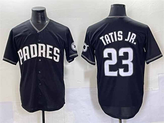San Diego Padres #23 Fernando Tatis Jr. Black Stitched Baseball Jersey