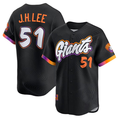 San Francisco Giants #51 Jung Hoo Lee Black 2025 City Connect Limited Baseball Jersey