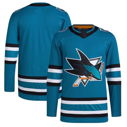SJ.Sharks Home Primegreen Authentic Pro Jersey Teal Stitched American Hockey Jerseys CROVYIE