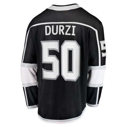 LA.Kings #50 Sean Durzi Fanatics Branded Home Breakaway Player Jersey Black Stitched American Hockey Jerseys CROVYIE