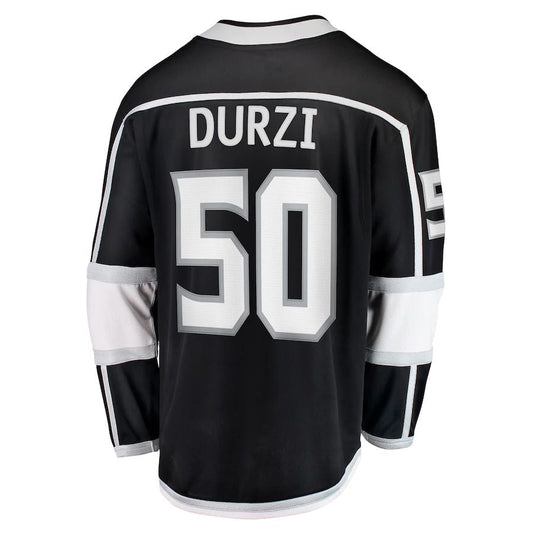 LA.Kings #50 Sean Durzi Fanatics Branded Home Breakaway Player Jersey Black Stitched American Hockey Jerseys CROVYIE