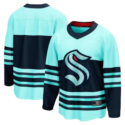 S.Kraken Fanatics Branded Special Edition 2.0 Breakaway Blank Jersey Teal Stitched American Hockey Jerseys CROVYIE