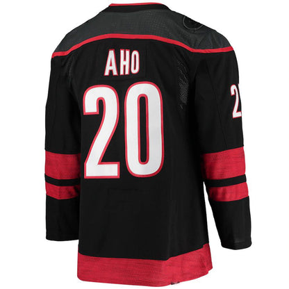 C.Hurricanes #20 Sebastian Aho Alternate Primegreen Authentic Pro Player Jersey Black Stitched American Hockey Jerseys CROVYIE