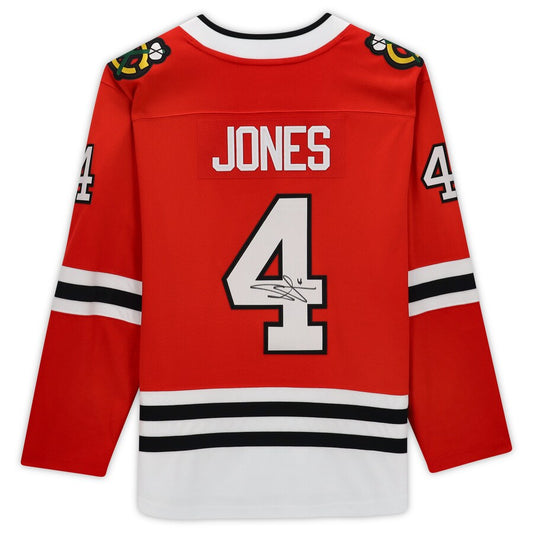 C.Blackhawks #4 Seth Jones Fanatics Authenti Autographed Fanatics Breakaway Jersey Red Stitched American Hockey Jerseys CROVYIE
