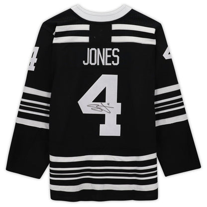 C.Blackhawks #4 Seth Jones Fanatics Authenti Autographed Alternate Authentic Jersey Black Stitched American Hockey Jerseys CROVYIE