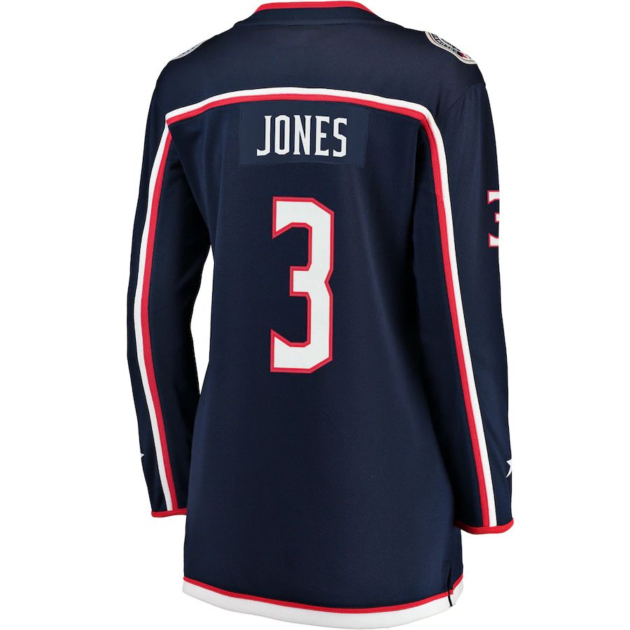 C.Blue Jackets #3 Seth Jones Fanatics Branded Home Premier Breakaway Player Jersey  Navy Stitched American Hockey Jerseys CROVYIE