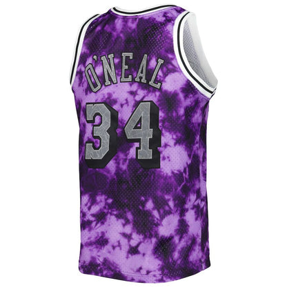 LA.Lakers #34 Shaquille O'Neal  Mitchell & Ness 1996-97 Galaxy Swingman Jersey Purple Stitched American Basketball Jersey