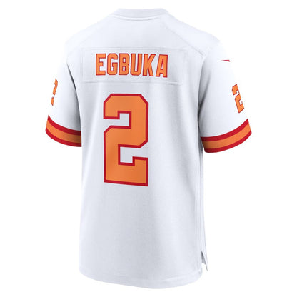 TB.Buccaneers #2 Emeka Egbuka '76 White Alternate 50th Season Game American Football Jerseys