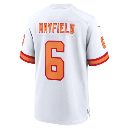 TB.Buccaneers #6 Baker Mayfield '76 White Player Game Stitched American Football Jerseys