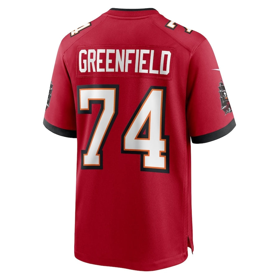 TB.Buccaneers #74 Garret Greenfield Red Team Game Stitched American Football Jerseys