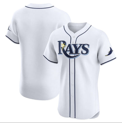 Tampa Bay Rays Home Elite Jersey - White Stitched Baseball Jersey