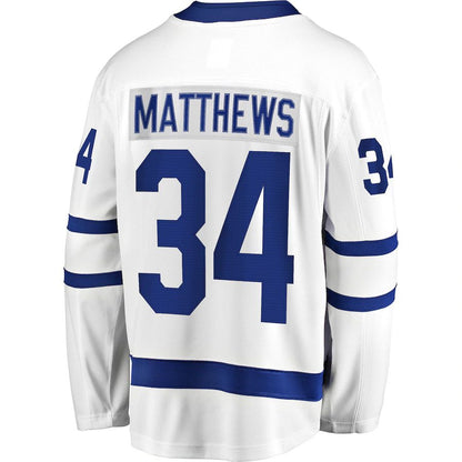 T.Maple Leafs #34 Auston Matthews Fanatics Branded Away Premier Breakaway Player Jersey White  Stitched American Hockey Jerseys CROVYIE