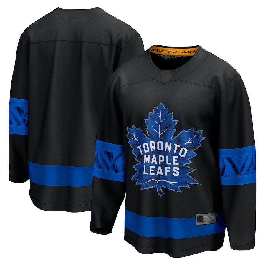 T.Maple Leafs Fanatics Branded Alternate Premier Breakaway Reversible Blank Jersey  Blank Jersey Black Stitched American Hockey Jerseys CROVYIE