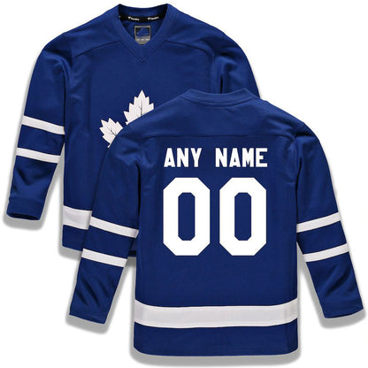 Custom T.Maple Leafs Fanatics Branded Home Replica  Blue Stitched American Hockey Jerseys CROVYIE