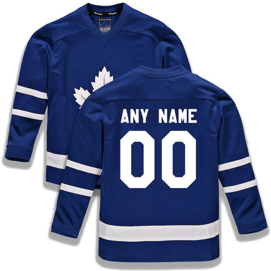 Custom T.Maple Leafs Fanatics Branded Home Replica  Blue Stitched American Hockey Jerseys CROVYIE