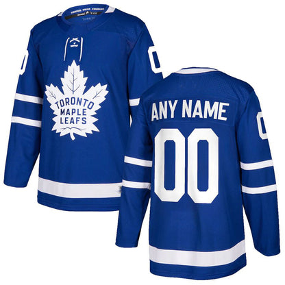 Custom T.Maple Leafs Authentic Jersey  Blue Stitched American Hockey Jerseys CROVYIE