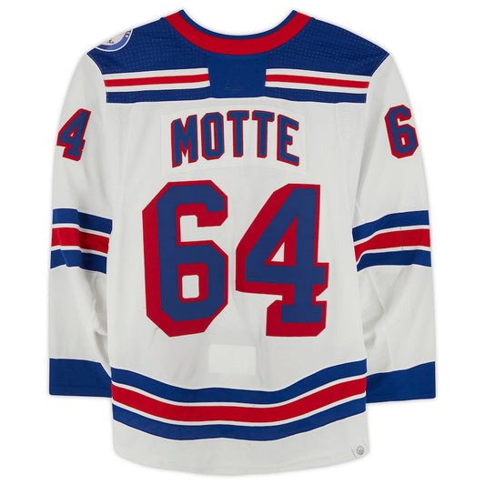 NY.Rangers #64 Tyler Motte Fanatics Authentic Game-Used White Stitched American Hockey Jerseys CROVYIE