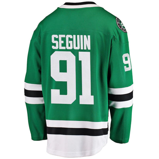 D.Stars #91 Tyler Seguin Fanatics Branded Breakaway Player Jersey Kelly Green Stitched American Hockey Jerseys CROVYIE