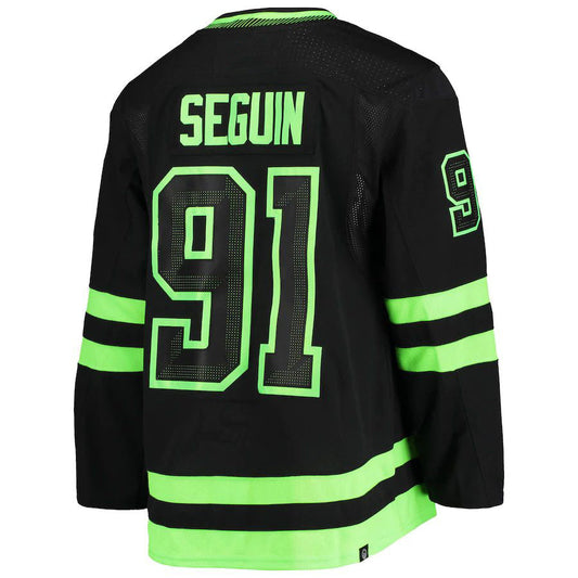 D.Stars #91 Tyler Seguin Alternate Primegreen Authentic Pro Player Jersey Black Green Stitched American Hockey Jerseys CROVYIE