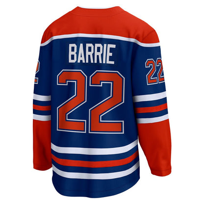 E.Oilers #22 Tyson Barrie Fanatics Branded Home Breakaway Player Jersey Royal Stitched American Hockey Jerseys CROVYIE