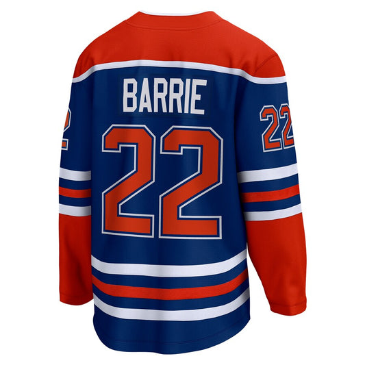 E.Oilers #22 Tyson Barrie Fanatics Branded Home Breakaway Player Jersey Royal Stitched American Hockey Jerseys CROVYIE