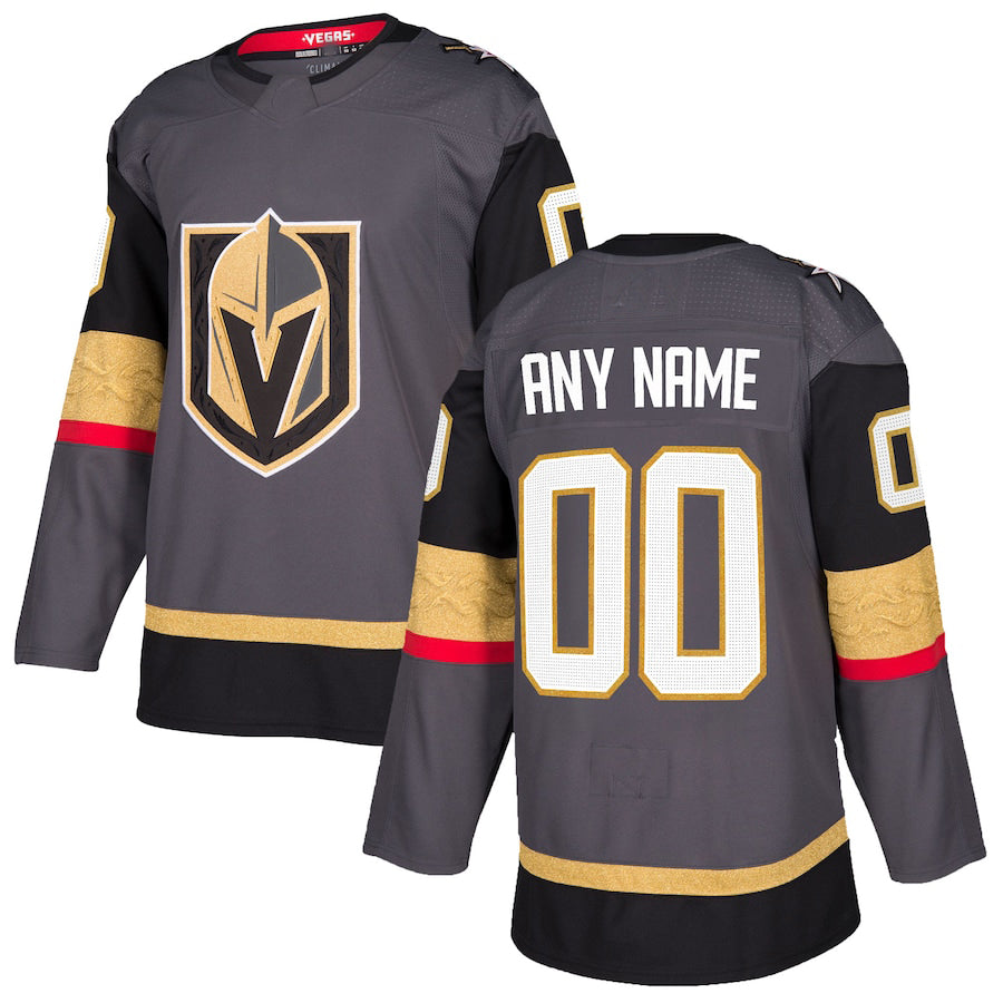 Custom V.Golden Knights Alternate Authentic  Jersey Gray Stitched American Hockey Jerseys CROVYIE