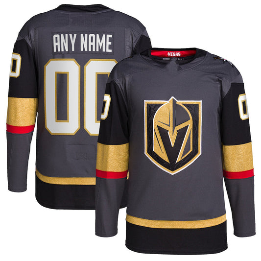 Custom V.Golden Knights Alternate Authentic Pro Jersey Gray Stitched American Hockey Jerseys CROVYIE