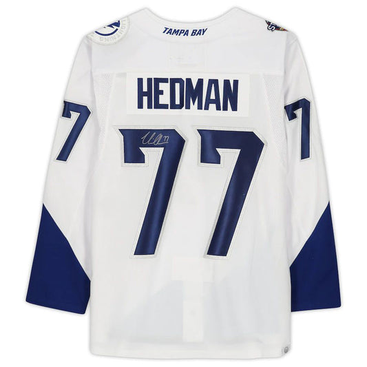 TB.Lightning #77 Victor Hedman Fanatics Authentic Autographed 2022 Stadium Series Jersey Stitched American Hockey Jerseys CROVYIE