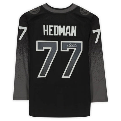 TB.Lightning #77 Victor Hedman Fanatics Authentic Autographed Black Alternate Jersey Stitched American Hockey Jerseys CROVYIE