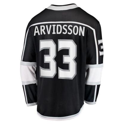 LA.Kings #33 Viktor Arvidsson Fanatics Branded Home Breakaway Player Jersey Black Stitched American Hockey Jerseys CROVYIE