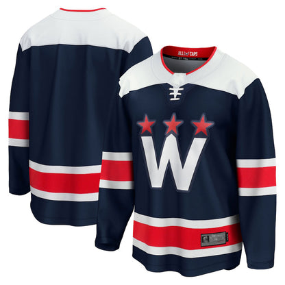 W.Capitals Fanatics Branded 2020-21 Alternate Premier Breakaway Jersey Navy Stitched American Hockey Jerseys CROVYIE